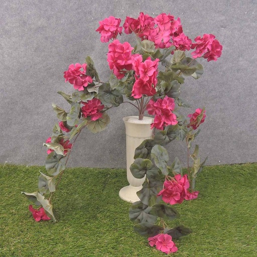 [SE6091-BEA] GERANIUM BUSH W/VINES 20x15" X12 BEAUTY