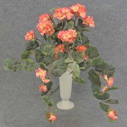 [SE6091-SAL] GERANIUM BUSH W/VINES 20x15&quot;    X12 SALMON