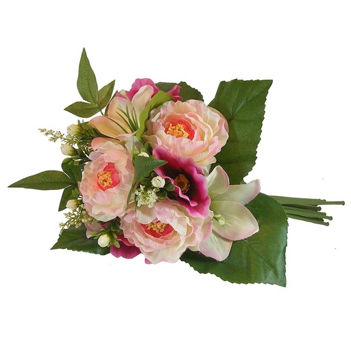 [SE60-PNK] MIX RANUNCU/ANEMNE/LILY BUNDLE   PINK