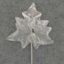 [SE6106-SIL] LEAF IVY  PICK 7.5&quot;  (6/BAG)  SILVER
