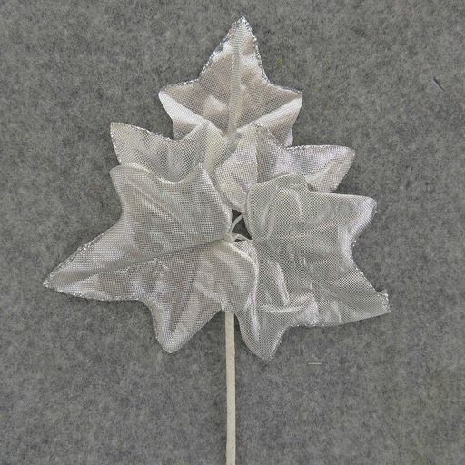 [SE6106-SIL] LEAF IVY  PICK 7.5"  (6/BAG)  SILVER