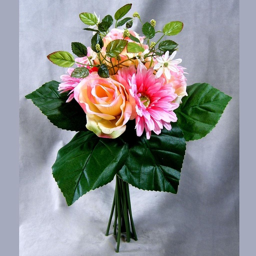 [SE61-PNK] MIX ROSE/GERBERA BUNDLE  PINK