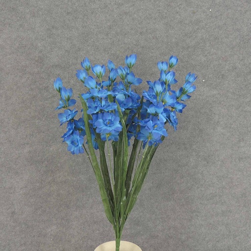 [SE7001-BLU] DELPHINIUM BUSH X12 21"  BLUE
