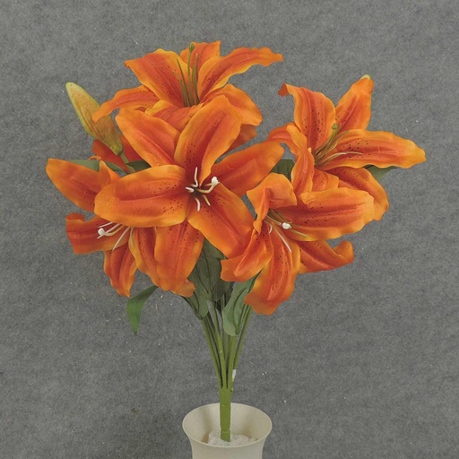 [SE7006-ORG] LILY BUSH X9 21" 8" dia  ORANGE