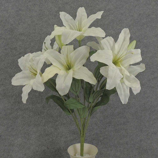 [SE7006-WHT] LILY BUSH X9 21" 8" dia WHITE CASABLANCA