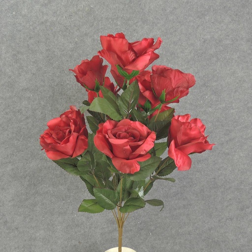 [SE7009-RED] ROSE BUSH X12 23" 4"/2.5"dia  RED