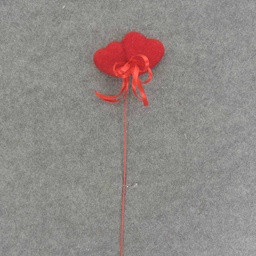 [SE7501] HEART DOUBLE FLOCKED 18&quot; OAL (6/BAG) 