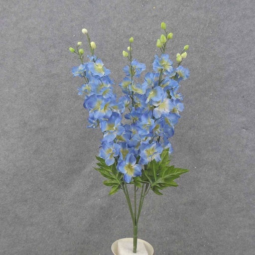 [SE8001-BLU] DELPHINIUM BUSH X5 23" W/BUDS  BLUE