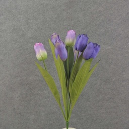 [SE8040-PLV] TULIP BUSH 18&quot; X9 SATIN  PURPLE/LAVENDER