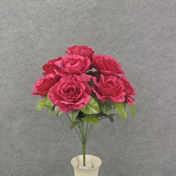 [SE8058-BEA] ROSE BUSH OPEN 19&quot; X12 SATIN  BEAUTY