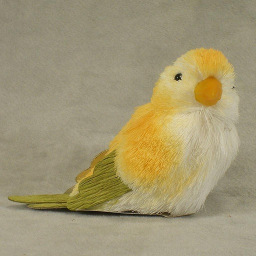[SJ4084-YEL] BIRD 4" SISAL 2 SYTLES (R & L)  YELLOW