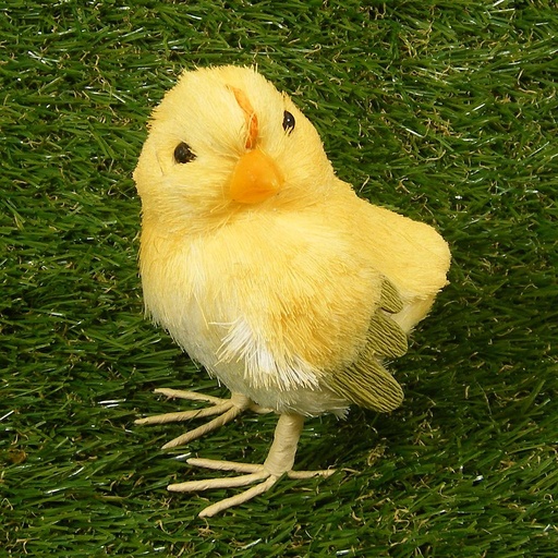 [SJ4118] CHICK 4" SISAL   (2 STYLES) YELLOW