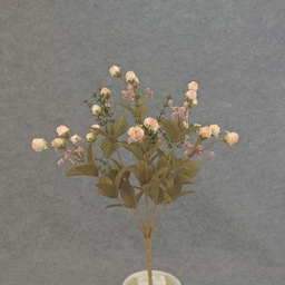 [SEF5015-PNK] ROSE MINI BUSH X9 15.5&quot;  PINK
