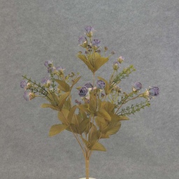 [SEF5015-PUR] ROSE MINI BUSH X9 15.5"  PURPLE