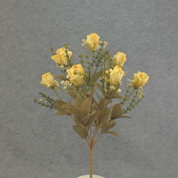 [SEF5016-YEL] ROSE BUSH X9 16&quot;  YELLOW