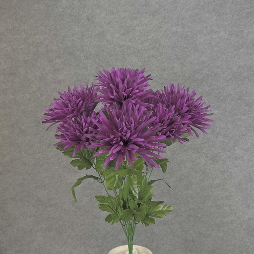 [SEF5075-PUR] MUM SPIDER BUSH X12 19"  PURPLE