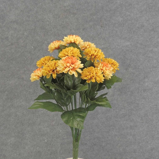 [SEF6020-GYL] MUM (POM POM) BUSH X18  14"  GOLDEN YELLOW