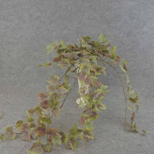 [SEF6039] GRAPE IVY HANGER 34" 203 LVS FROSTD RED/GREEN