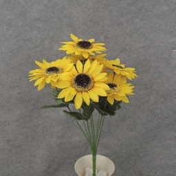 [SEF7010-MUS] SUNFLOWER BUSH 16" X9  MUSTARD