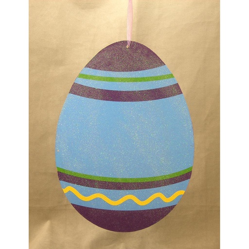 [SG312-BLU] DISPLAY EASTER EGG 11.5"x8.75"  BLUE