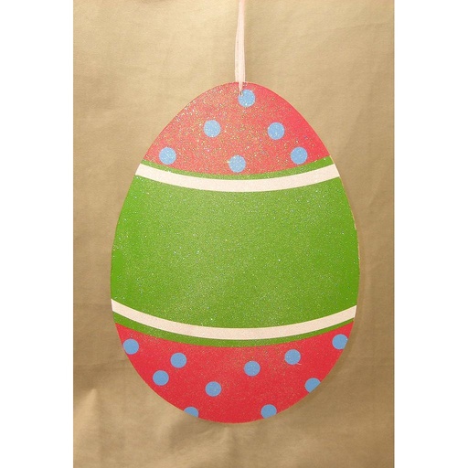 [SG312-PKG] DISPLAY EASTER EGG 11.5"x8.75"  PINK/GREEN