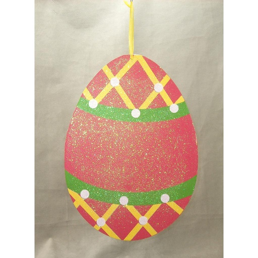 [SG312-PNK] DISPLAY EASTER EGG 11.5"x8.75"  PINK