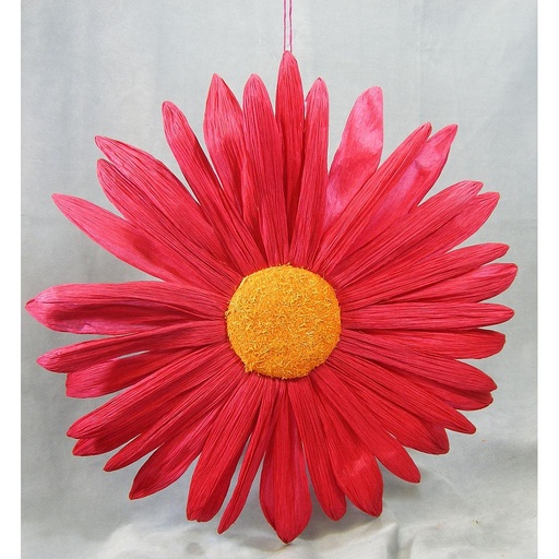[SJ3100-HPK] DISPLAY HANGING DAISY 24"  HOT PINK