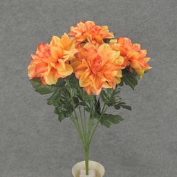 [SEF6003-PCH] DAHLIA BUSH X7 20&quot; 5&quot; BLMS  PEACH