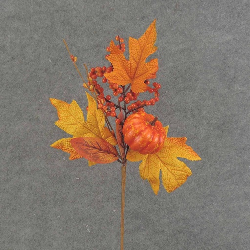 [SEF604950] PUMPKIN/BERRY/LEAF PIC 15"  2 ASST'D (6/BAG)