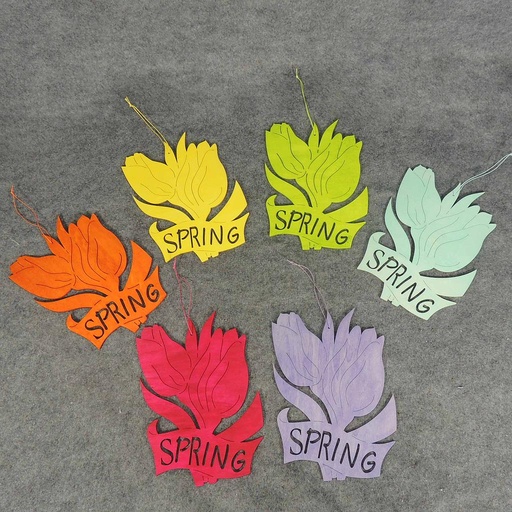 [SJ5025-AST] TULIP HANGING SPRING DISPLAY (6 ASST./BAG)