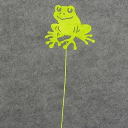 [SJ5037] FROG 3.25&quot; X 2.75&quot; W/9&quot; PICK (12/BAG) GREEN