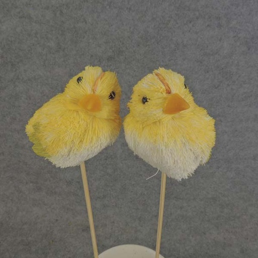 [SJ6033] CHICK PICK 11" SISAL YELLOW 2 STYLES (R&L)