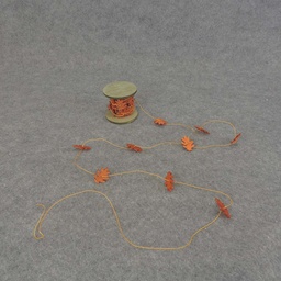 [SJF5003-ORG] 9' GARLAND 1.25" OAK LEAVES 