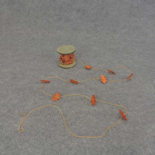 [SJF5003-ORG] 9' GARLAND 1.25" OAK LEAVES 