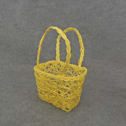 [SL6010-YEL] BASKET PAPER 7x5x4" LARGE  YELLOW
