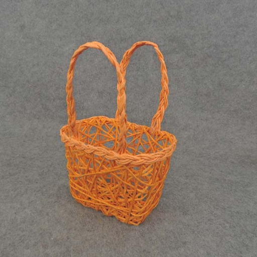 [SL6011-ORG] BASKET PAPER 6x4.5x3" MEDIUM  ORANGE