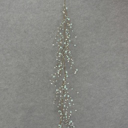 [SL8004-BLU] BERRY GARLAND 56&quot; W/PIP BERRY  BLUE