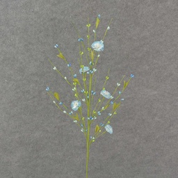 [SL8005-BLU] 28" FLOWERING PIP BERRY SPRAY BLUE