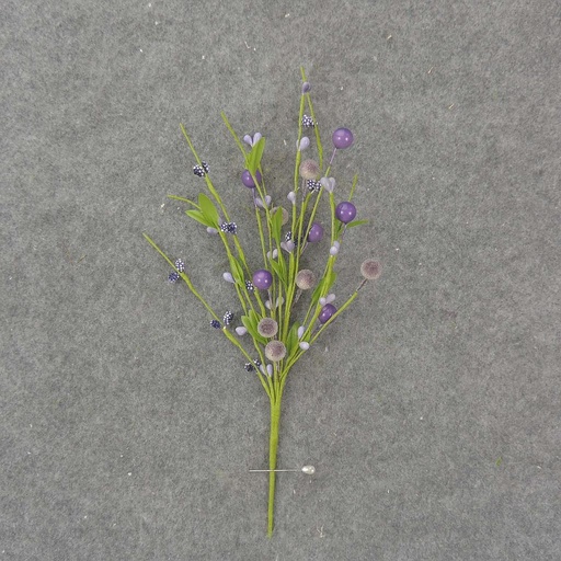 [SL8009-PUR] 11" ASSORTED BERRY PICK (6/BAG)  PURPLE