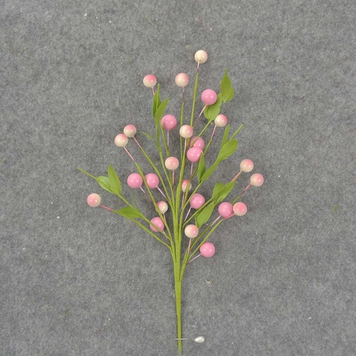 [SL8010-PNK] 10" BERRY/LEAF PICK (6/BAG) PINK