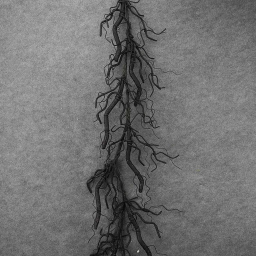 [SLF8000] GARLAND BLACK TWIG/GLITTER 70"