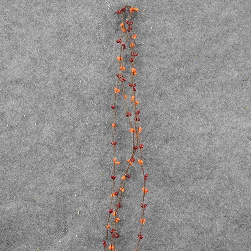 [SLF8020-ROR] PIP BERRY GARLAND 9'  RED/ORANGE