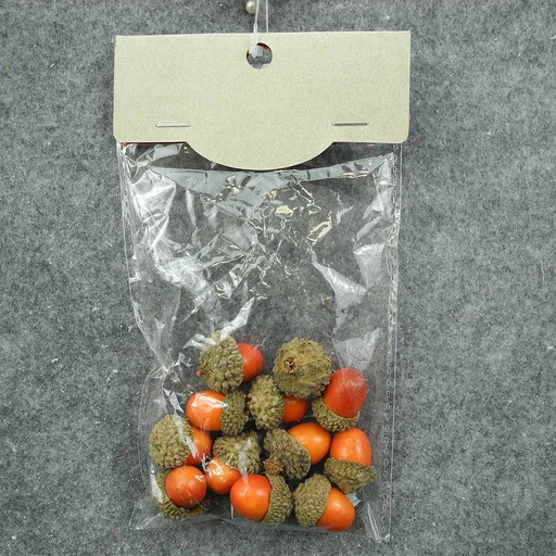 [SLF8021-ORG] ACORNS IN BAG 1" (1 DZ/BAG)  ORANGE