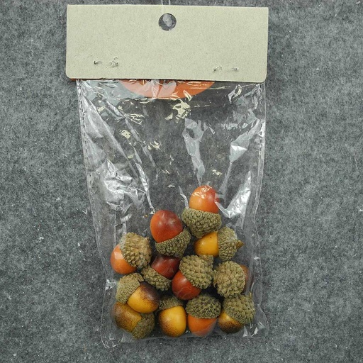 [SLF8021-ORY] ACORNS IN BAG 1" (1 DZ/BAG)  ORANGE/YELLOW