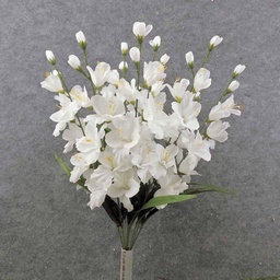 [SN9002-WHT] 25&quot; GLADIOLUS BUSH WHITE X10