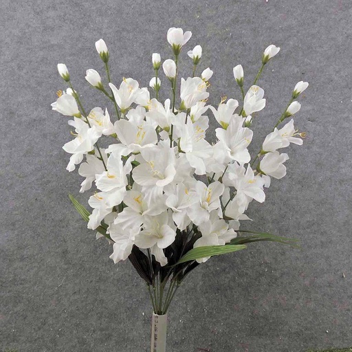 [SN9002-WHT] 25" GLADIOLUS BUSH WHITE X10