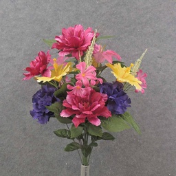 [SN9004-BTY] DAHLIA/LILY/CARNATION BUSH BEAUTY/YELLOW