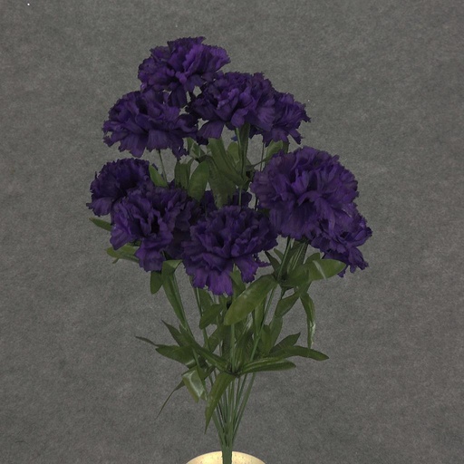 [SP63-PUR] 20" CARNATION BUSH X 14 PURPLE