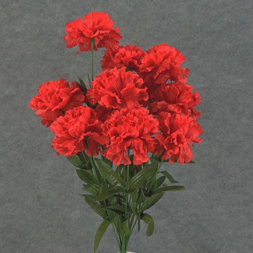 [SP63-RED] 20" CARNATION BUSH X 14    RED