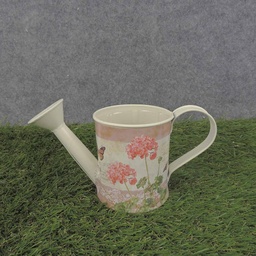 [SR6061] PLANTER WATERING CAN 7.5x3.5&quot; SM. PINK GERANIUM